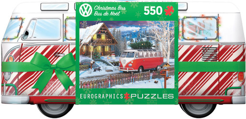 پازل يوروگرافيك 550 تكه 5664-8551 VW Christmas Bus Tin