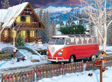 پازل يوروگرافيك 550 تكه 5664-8551 VW Christmas Bus Tin