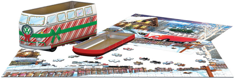 پازل يوروگرافيك 550 تكه 5664-8551 VW Christmas Bus Tin